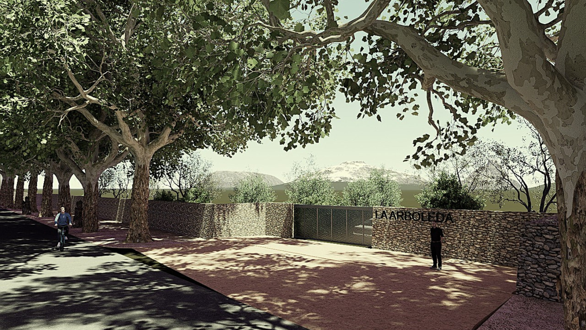 Render acceso proyectado La Arboleda